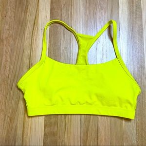 Fabletics neon yellow bra size small